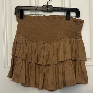 Brown Mini Skirt